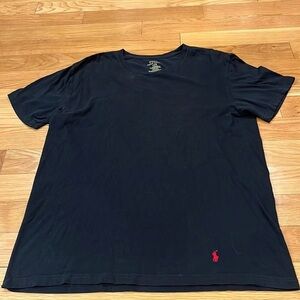 POLO Ralph Lauren crew neck black short sleeve shirt size large.